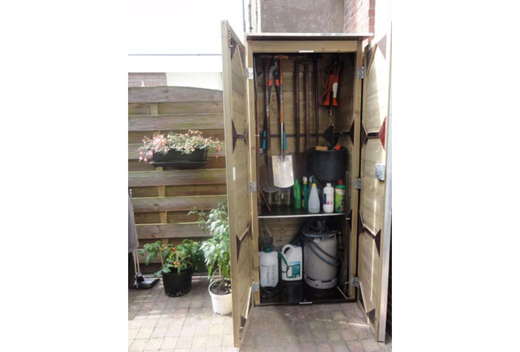 Lutrabox hoge tuinkast interieur