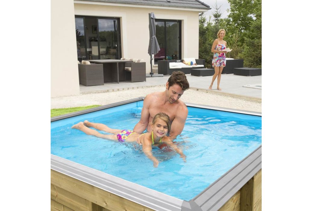BWT houten kinderzwembad 200 x 200 x 64 cm