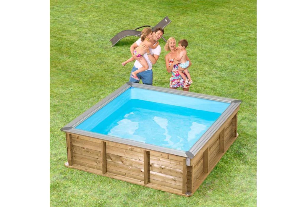BWT houten kinderzwembad 200 x 200 x 64 cm