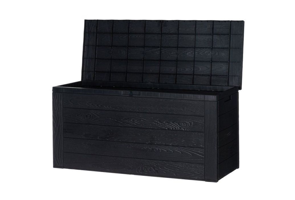 Cabano opbergbox antraciet 46 x 120 x 58 cm open