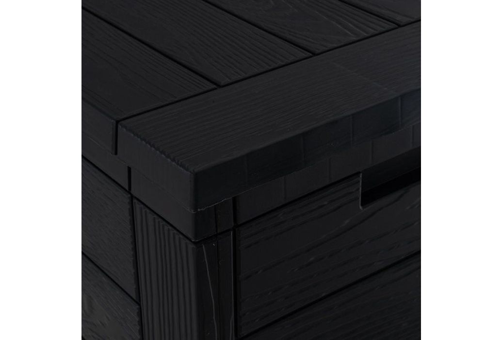 Cabano opbergbox antraciet 46 x 120 x 58 cm hoek
