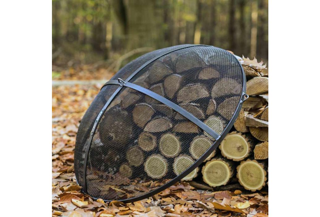 Cookking vonkenscherm Ø 70 cm buiten voorbeeld