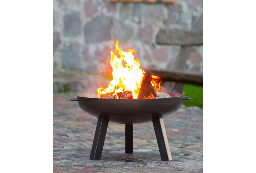 Cookking vuurschaal Polo in gebruik