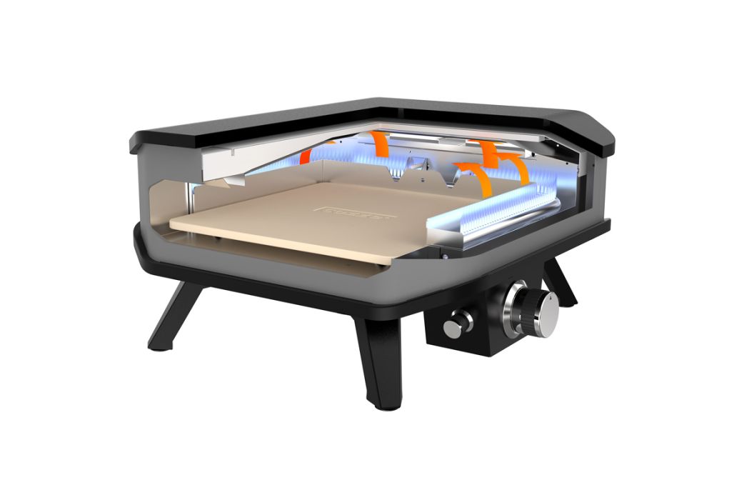 Cozze gas pizza oven Ø 42 cm tekening verwarmingsproces