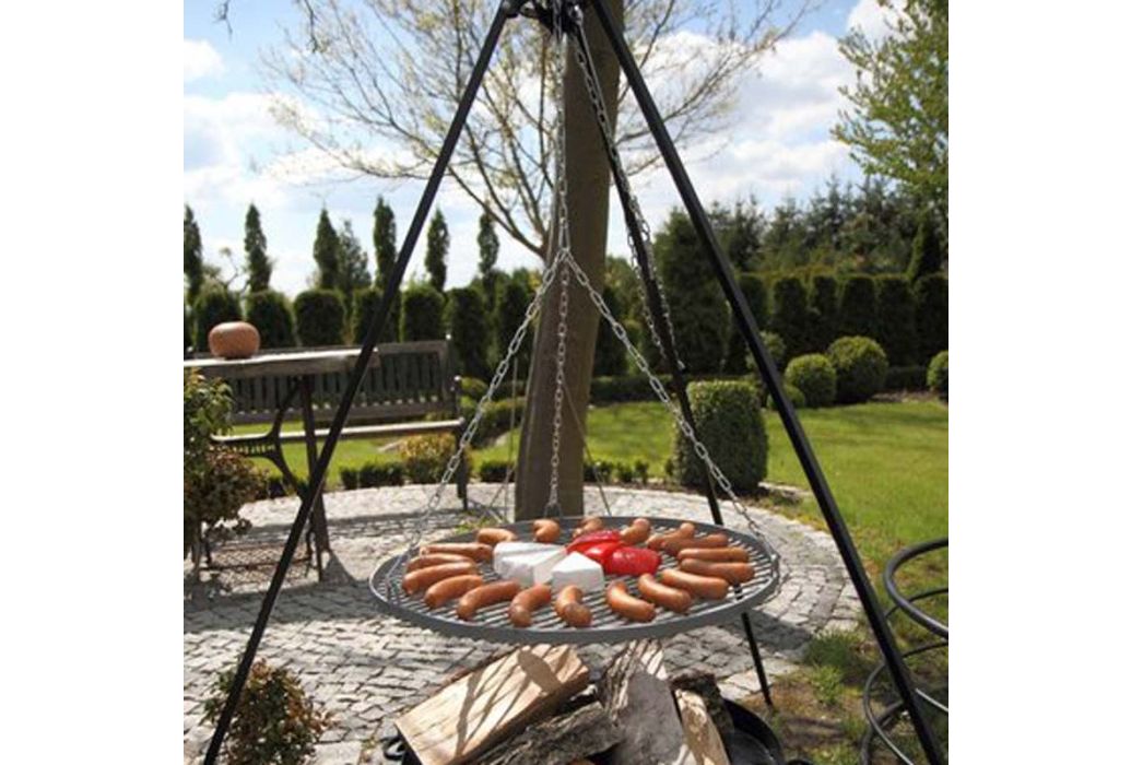 Driepoot 200 cm in de tuin