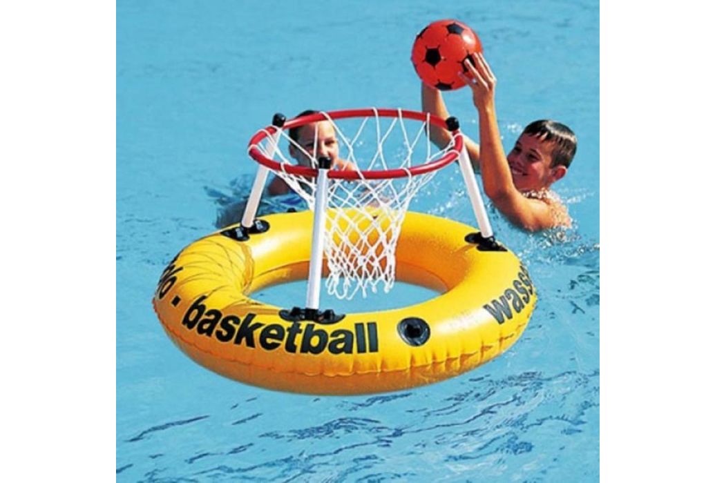 Drijvende basket band in gebruik