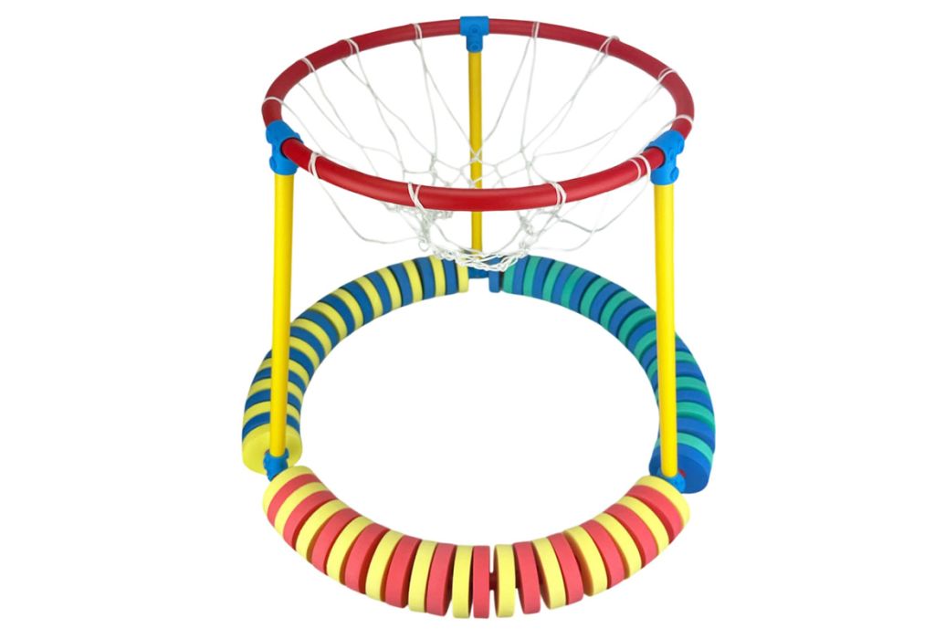 Drijvende kleurrijke basket foam