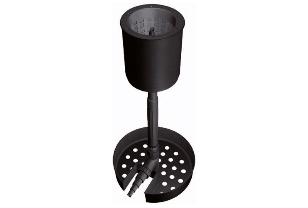Drijvende skimmer op standaard