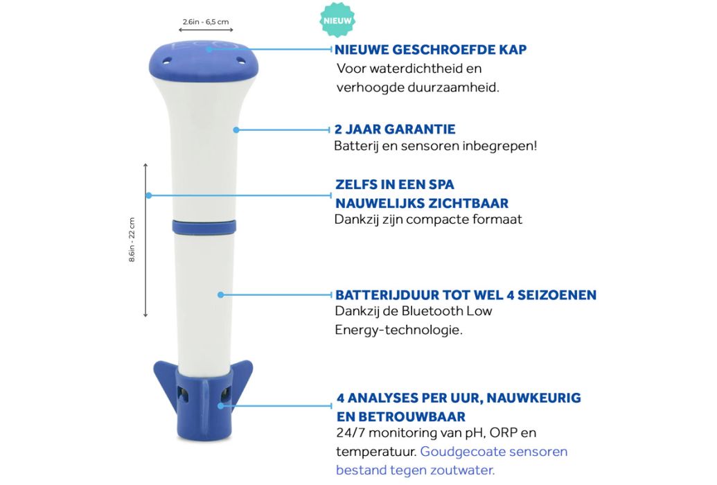 Iopool EcO Start Zout – Slimme watertester kenmerken