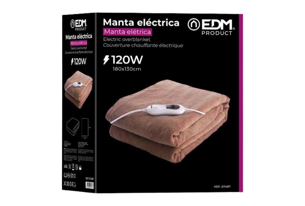 EDM elektrische deken 120W 180 x 130 cm