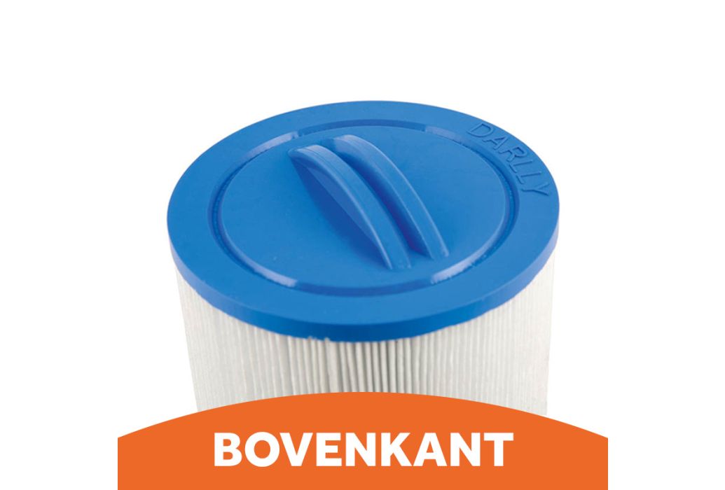 Darlly spafilter bovenkant handvat recht