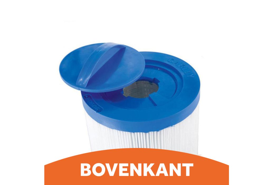 Darlly spafilter bovenkant handvat recht
