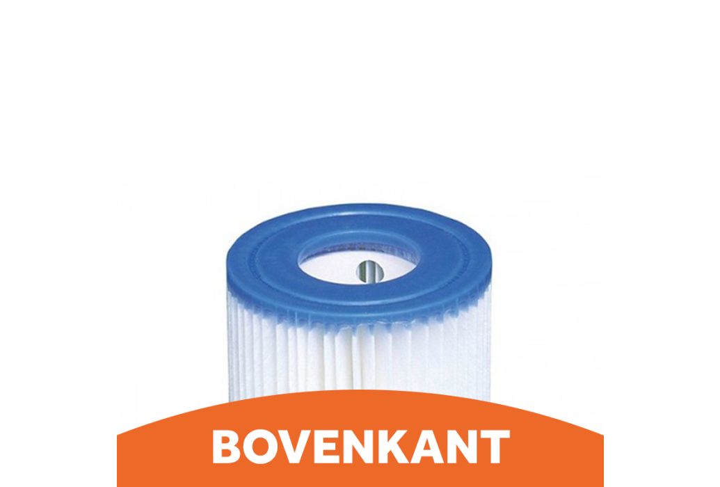 Intex cartridgefilter type A twin pack bovenkant