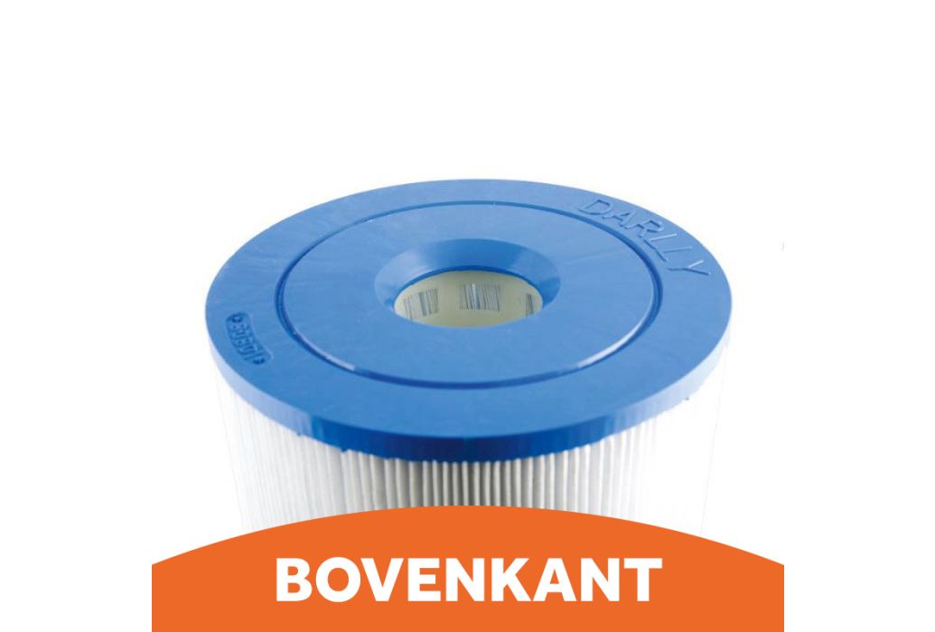 Darlly spafilter bovenkant opening ingedeukt 6,4cm
