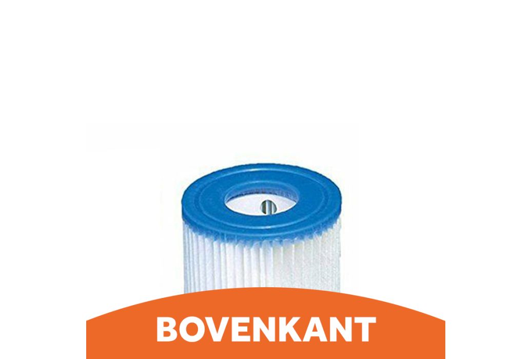 Intex cartridgefilter type H bovenkant