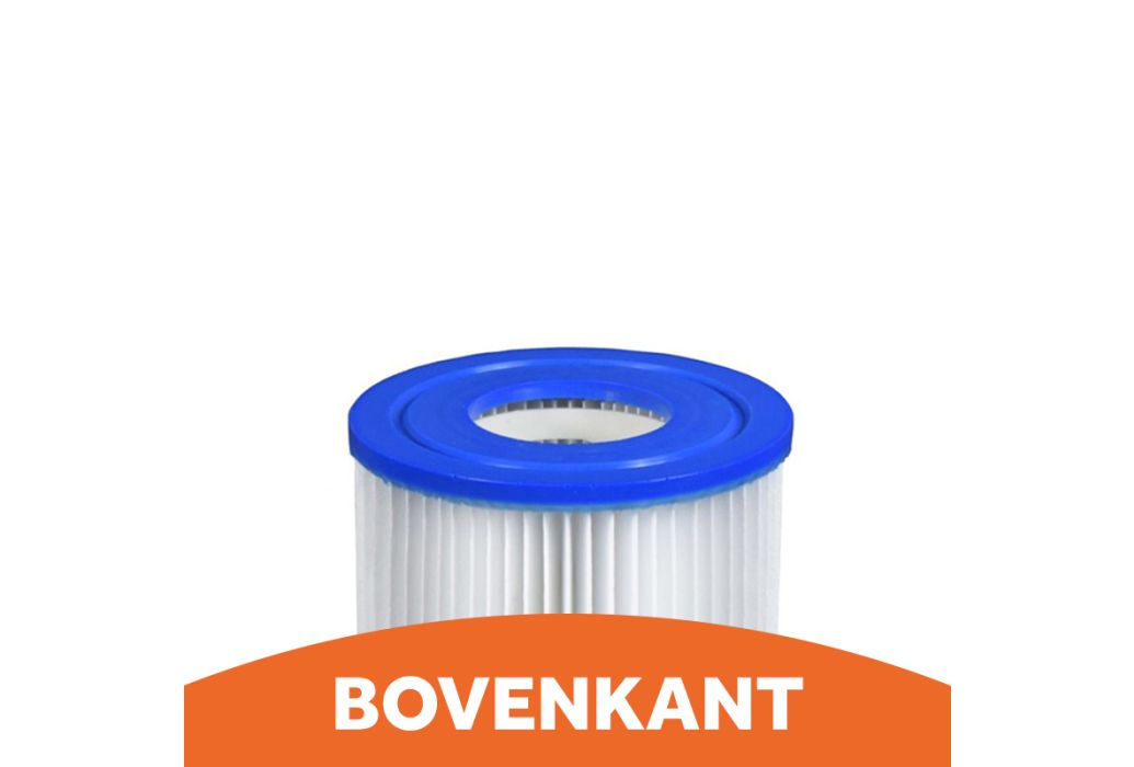 Comfortpool filtercartridge voor Intex filterpompen bovenkant