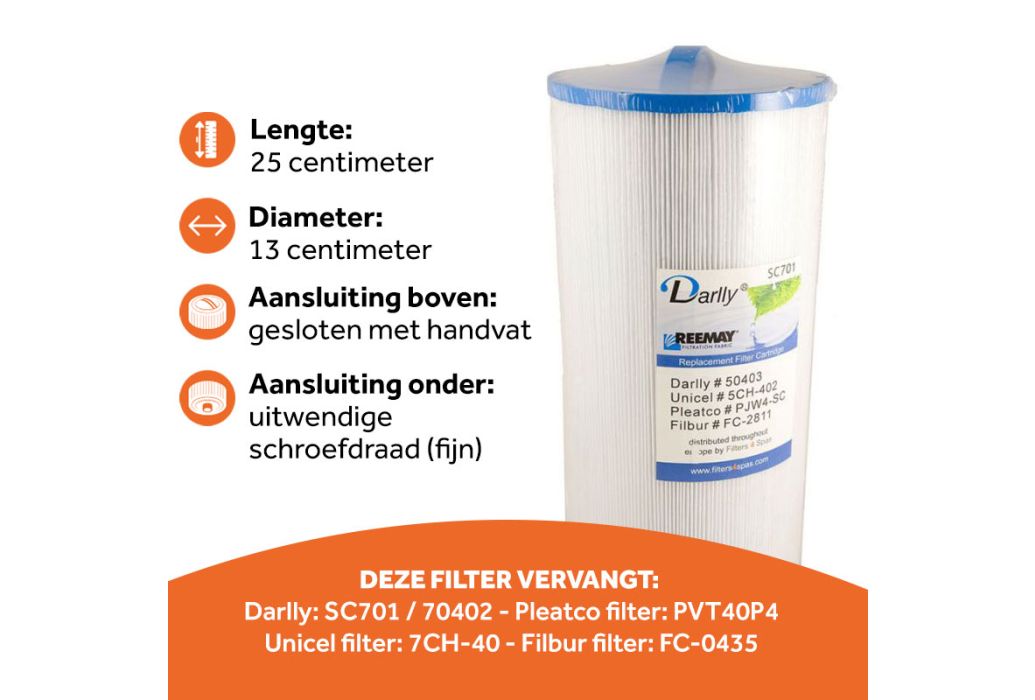 Darlly spa filter SC701 (5CH-402)