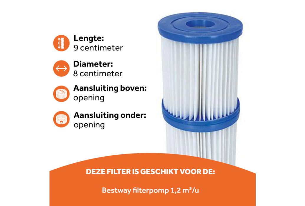 Bestway cartridgefilter type I kenmerken
