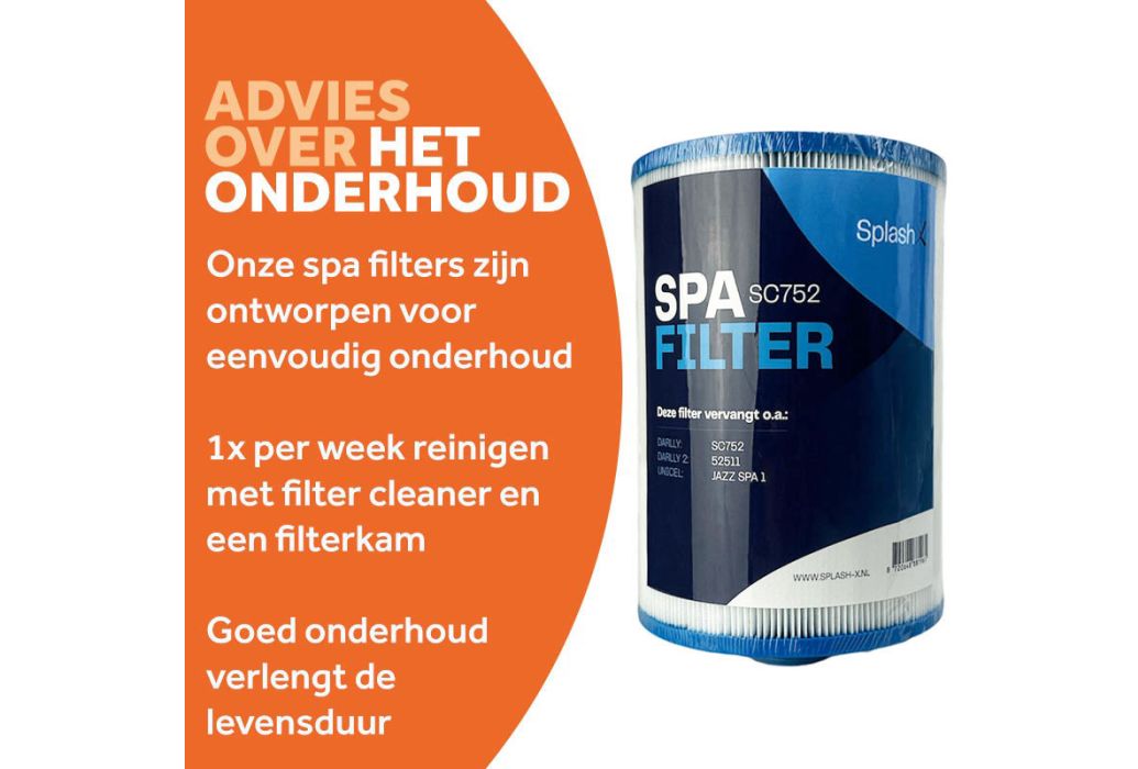 Splash-X spa filter SC752 onderhoud