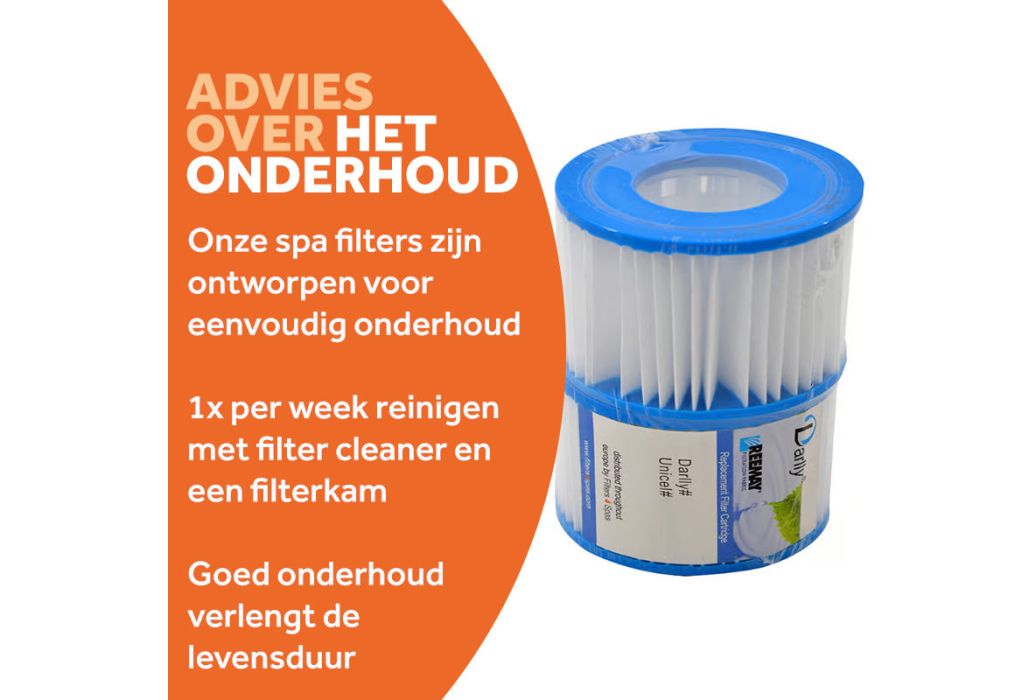 Darlly spa filter SC838 onderhoud