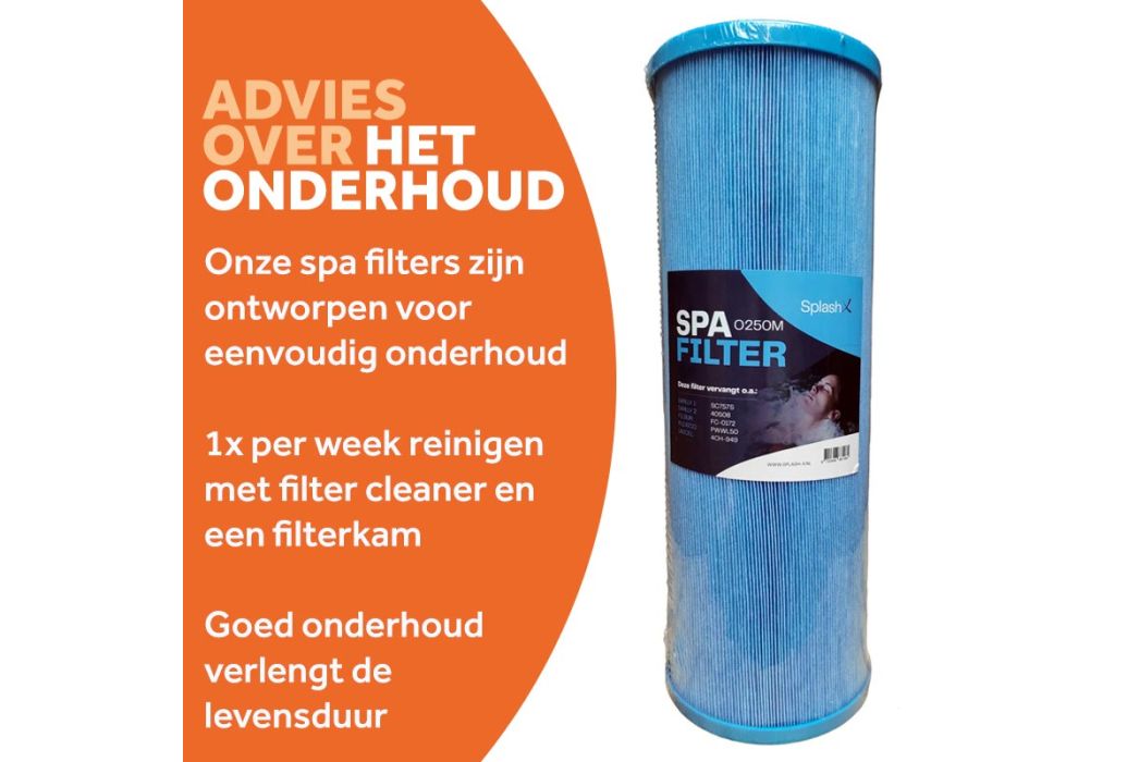 onderhoud Splash-X microban spa filter O250M (SC757-S , 4CH-949, PWW50L, 40508)