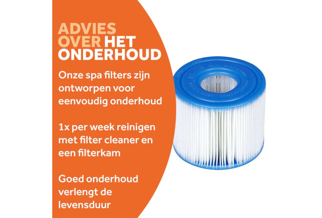 Intex spafilter s1 sixpack onderhoud