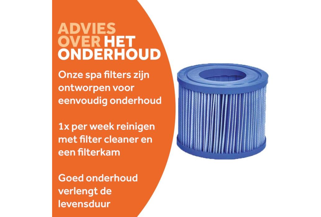 Netspa Bacti-stop spafilter 3-pack voor Vita Premium onderhoud