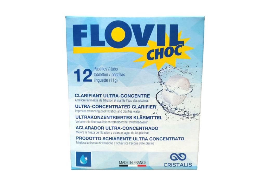 Flovil Choc vlokmiddel voor zwembaden