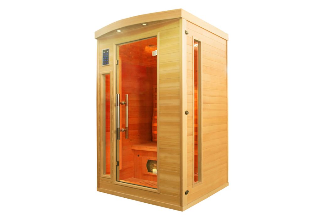 France Apollon infrarood sauna 120 x 123 x 190 cm gedraaid