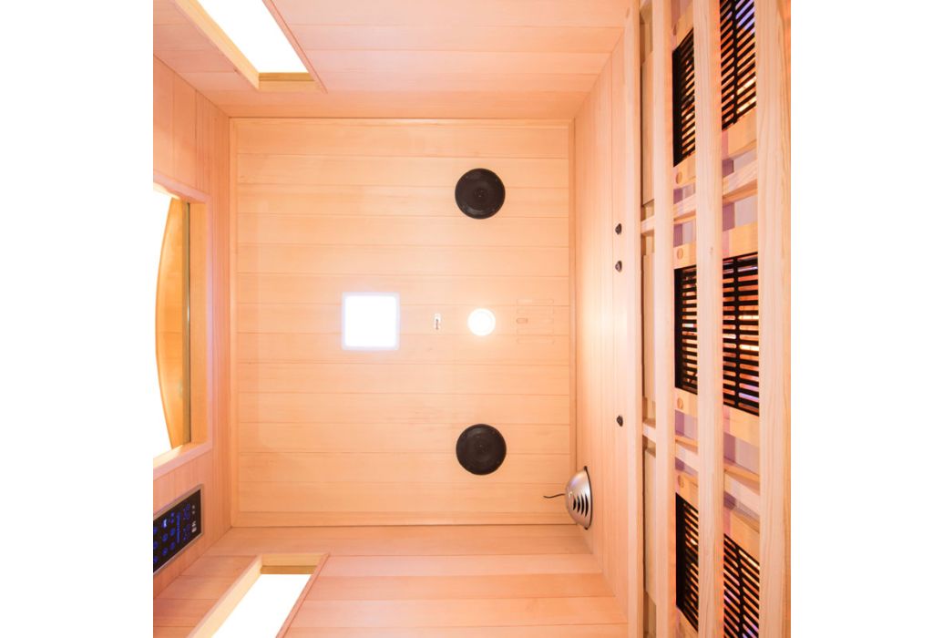 France Apollon infrarood sauna 120 x 123 x 190 cm bovenkant