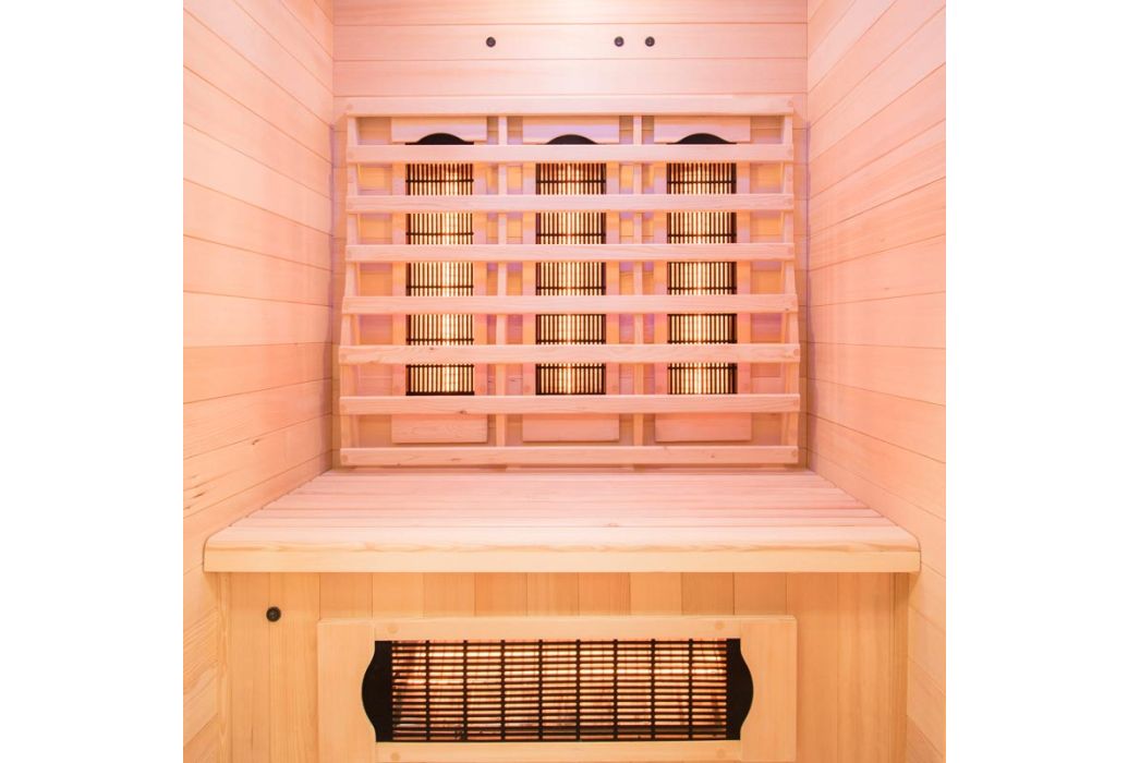 France Apollon infrarood sauna 120 x 123 x 190 cm binnenkant