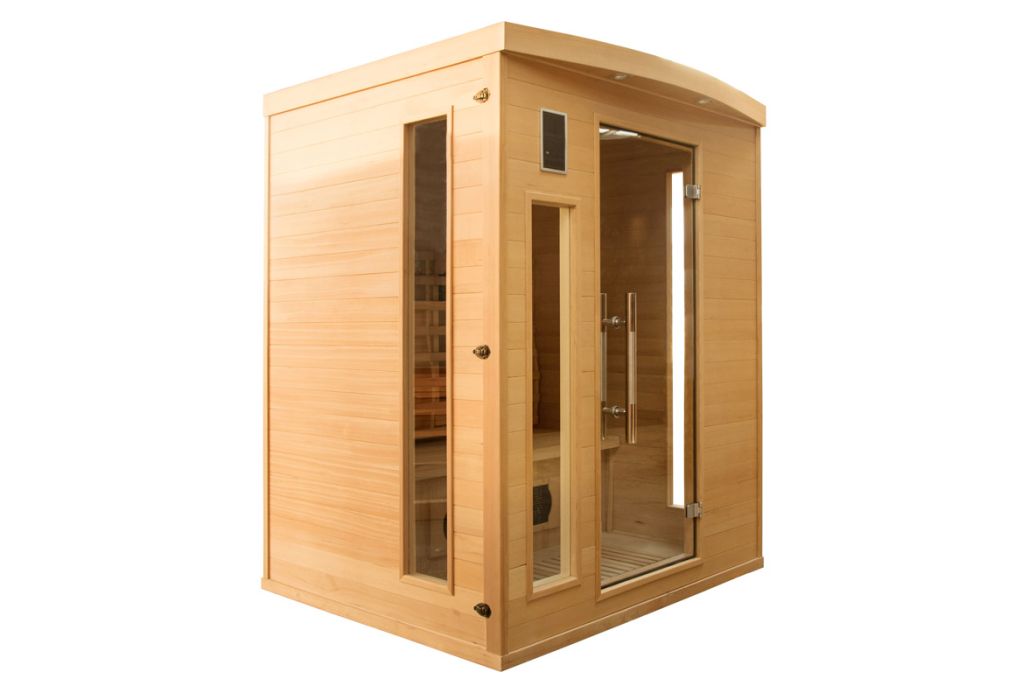 France Apollon infrarood sauna 153 x 128 x 190 cm gedraaid