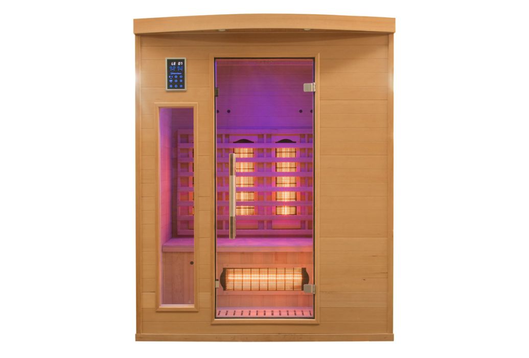 France Apollon infrarood sauna 153 x 128 x 190 cm paars