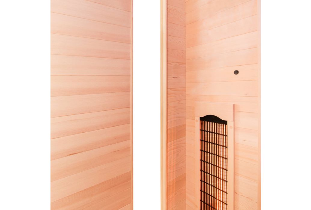 France Apollon infrarood sauna 153 x 128 x 190 cm zijkant binnenkant