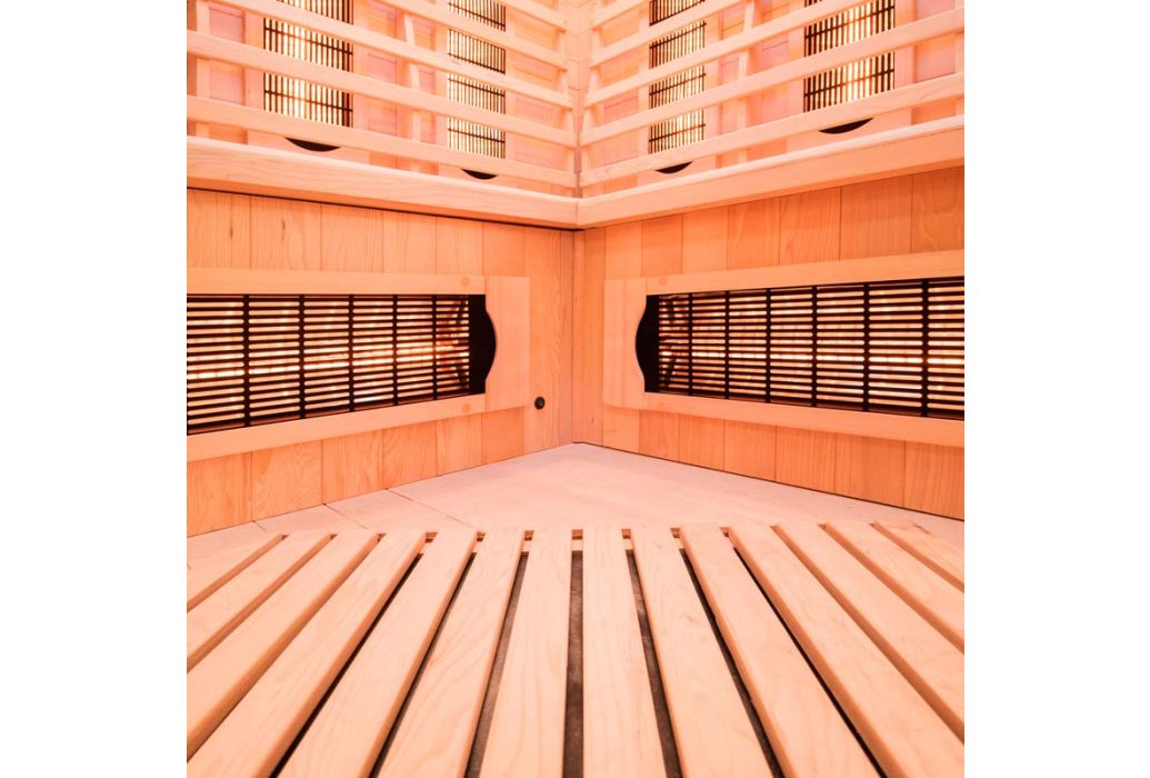 France Apollon infrarood sauna onderkant bank