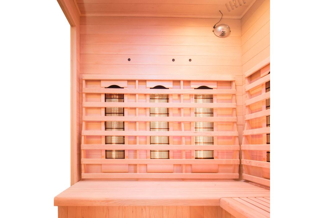 France Apollon infrarood sauna binnenkant bank