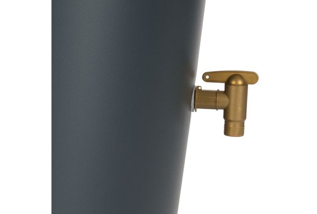 Garantia regenton met plantenbak grafiet 220 liter kraantje