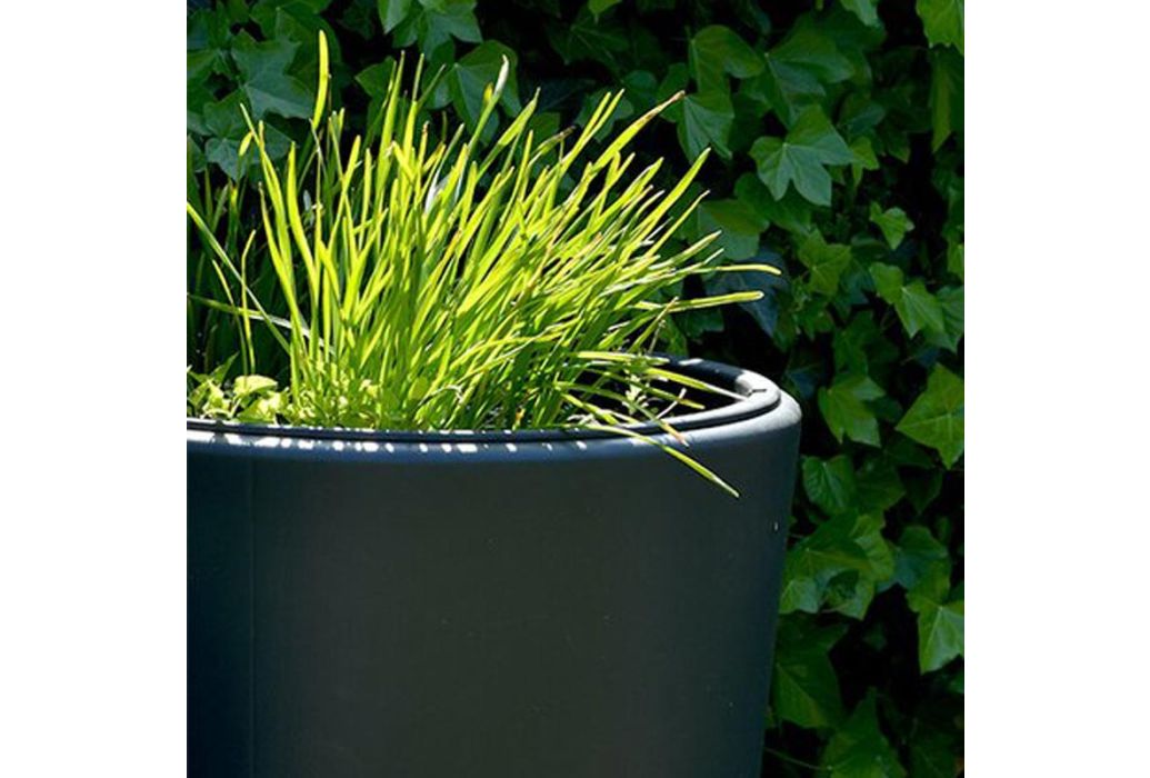 Garantia regenton met plantenbak grafiet 220 liter plant
