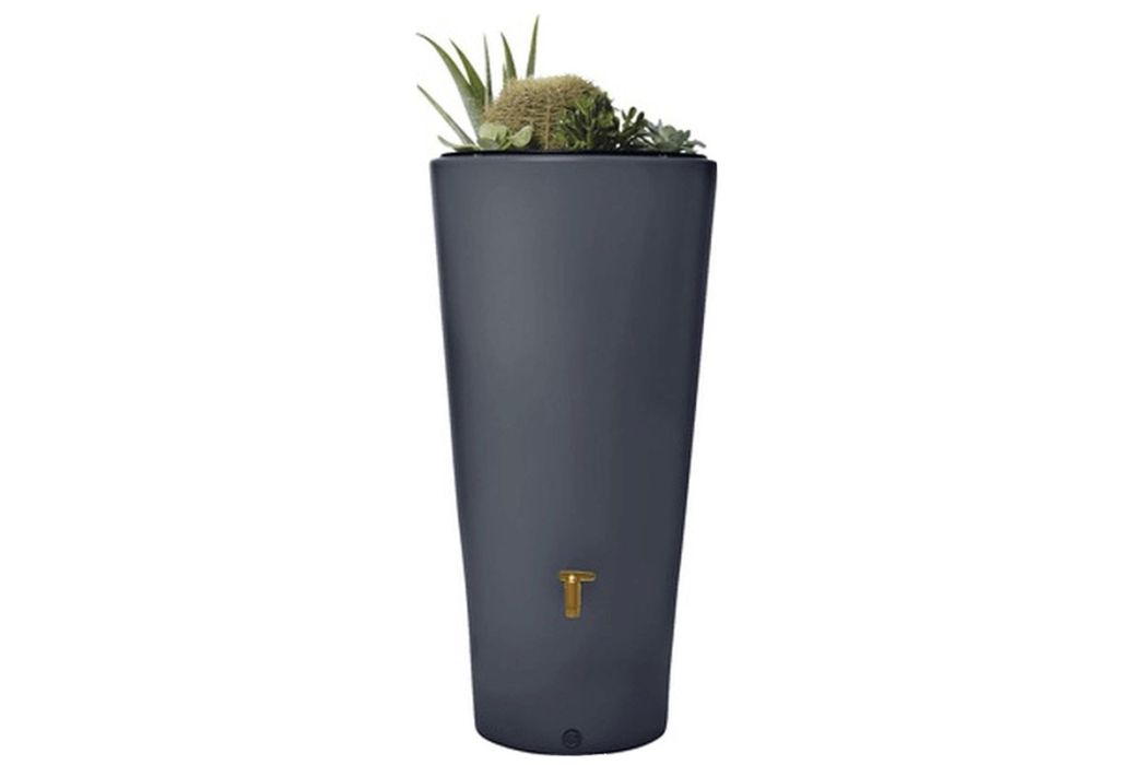 Garantia regenton met plantenbak grafiet 220 liter