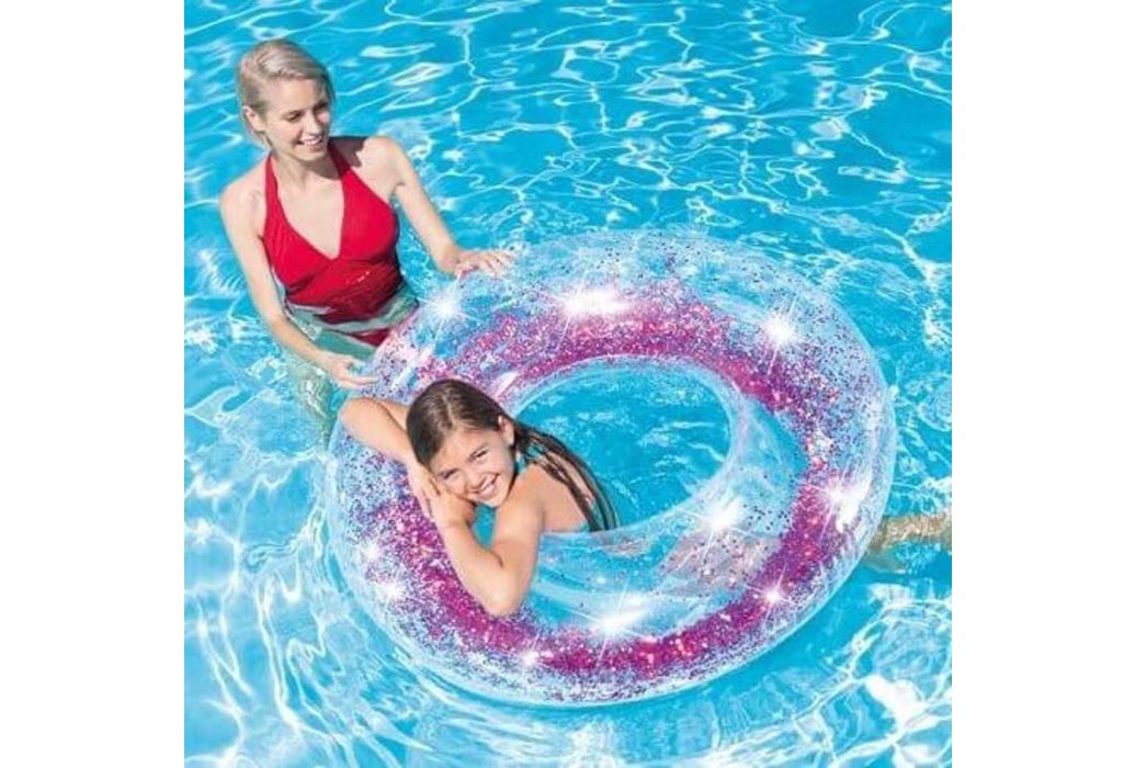 Intex opblaasbare Roze Glitter zwemband