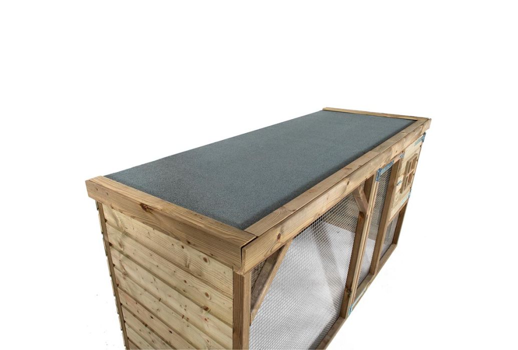 Glorenza kippenhok Daisy 243 x 95 x 124 cm bovenzijde dak