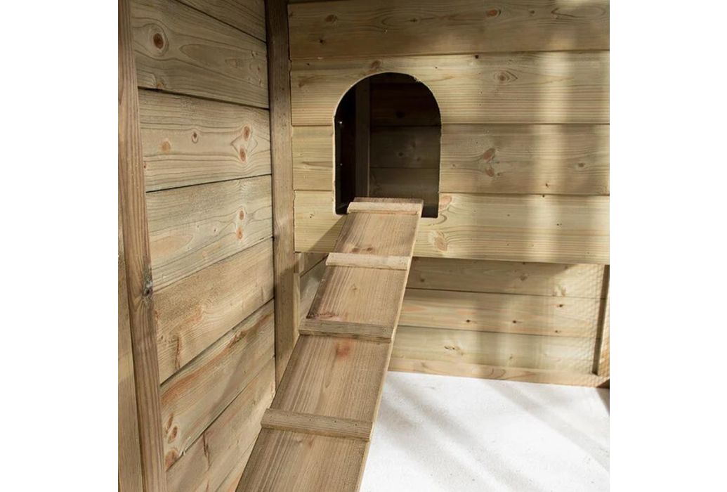 Glorenza kippenhok Adri | 363 x 95 x 124 cm trap voor de kippen 