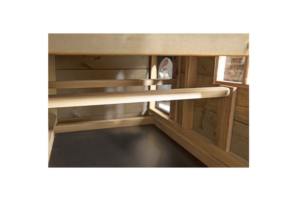 Glorenza kippenhok Henri 127 x 73 x 110 cm twee zitstokken