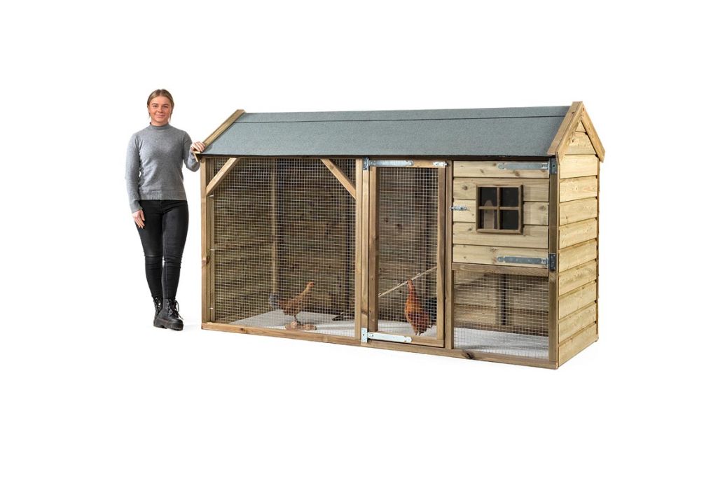 Glorenza kippenhok Kiki 243 x 95 x 148 cm voorbeeld