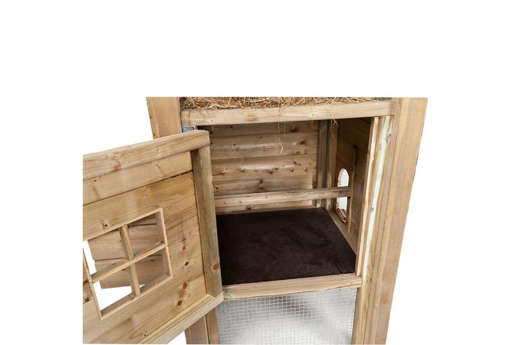 Glorenza kippenhok Hooiberg Sem | 128 x 110 x 190 cm binnenkant 