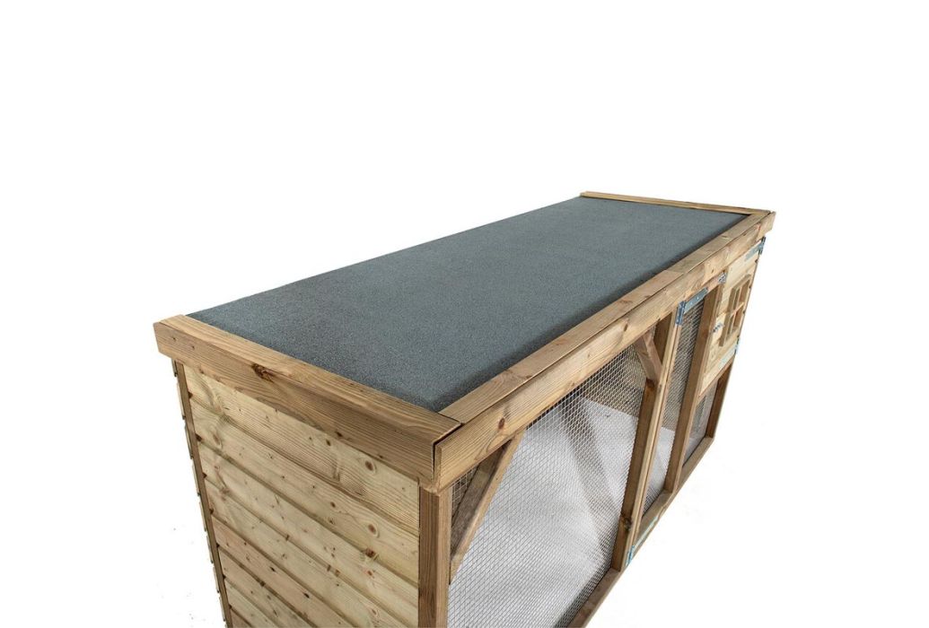 Glorenza konijnenhok Jip | 243 x 95 x 124 cm bovenkant