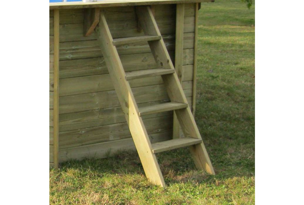 Gré houten zwembad Normandië Ø 500 x 127 cm