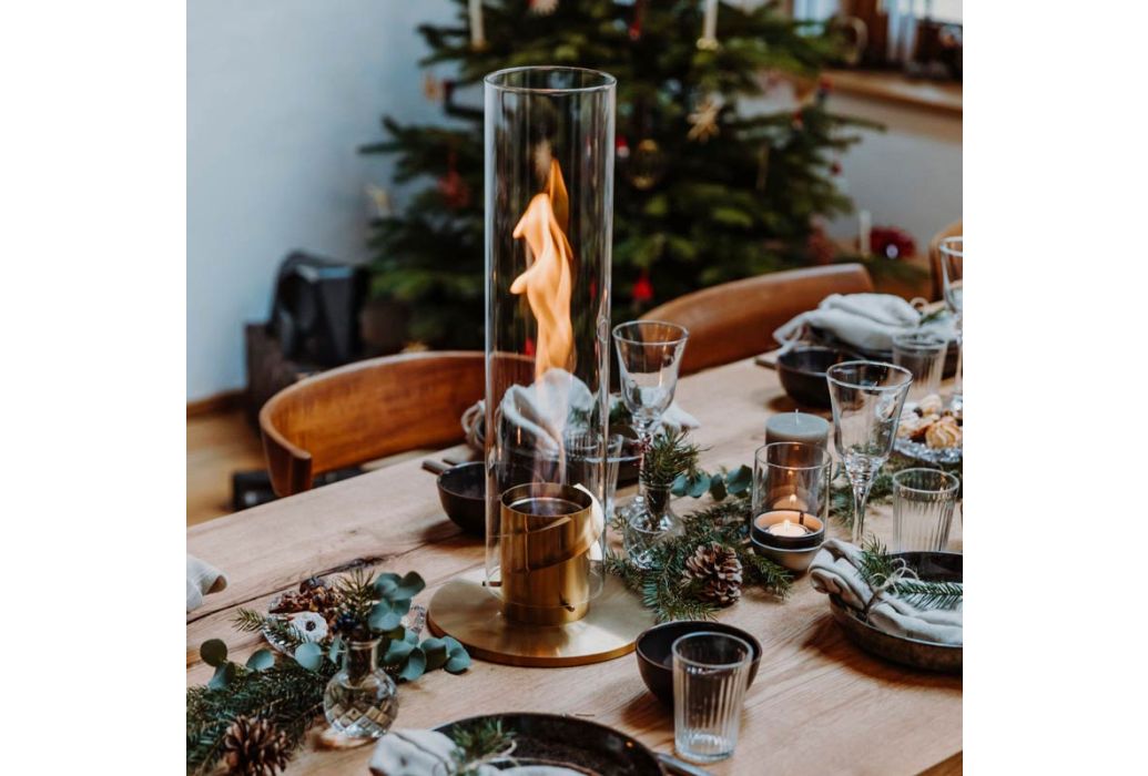 Höfats tafelvuur Spin 120 goud binnentafel