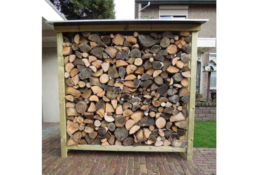 Haardhout opslag 185cm sfeerfoto