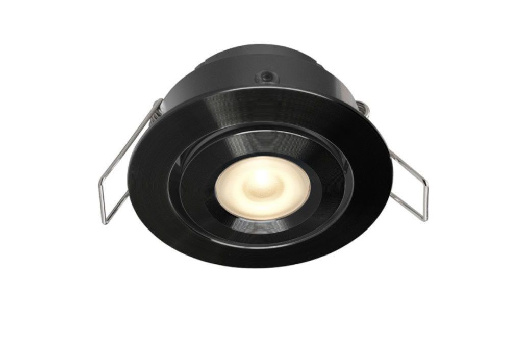 Hamulight LED inbouwspot Toledo zwart naar beneden